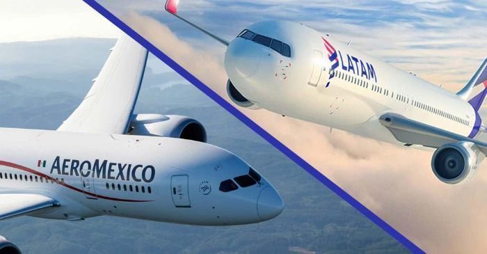 Latam Airlines estaría  interesada en comprar el  grupo Aeroméxico en su totalidad.